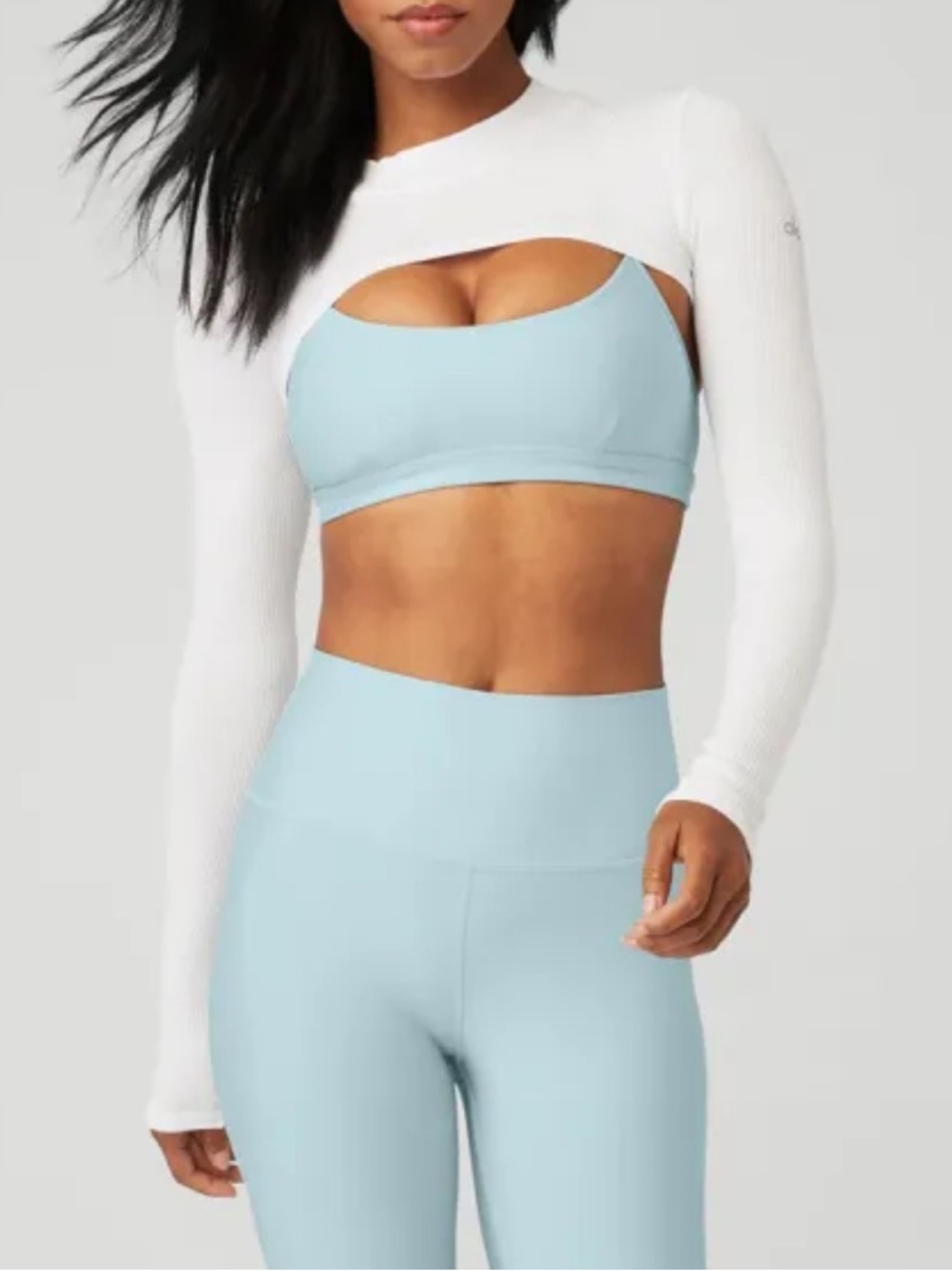 Alo yoga thrill seeker shrug in white